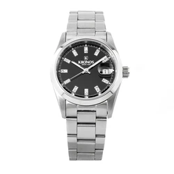 Kronos Men's 41 mm Quartz Watch Silver Stainless Steel Bracelet K046.88.7R