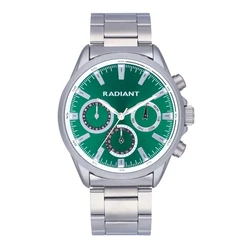 Radiant Men's Watch 44mm RA589702 - Green Dial, Stainless Steel Bracelet