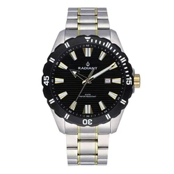 Radiant RA602201 Men's Quartz 45mm Battery Watch with Silver Metal Bracelet
