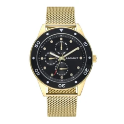 Radiant Men's 45mm Quartz Gold Metal Bracelet Watch RA617704