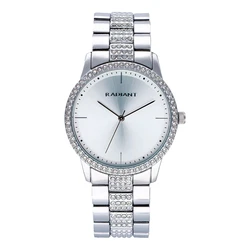 Radiant Women's 38mm Quartz Battery Analog Watch with Grey Metal Bracelet RA621201