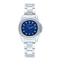 Radiant Women's Quartz Battery Watch 30.5 mm Blue Dial Grey Metal Bracelet RA637202
