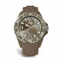 Haurex Women's 37mm Quartz Analog Watch Brown Rubber Strap SM382DM3