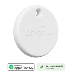 Chipolo POP Tracking Tag (White) - Apple Find My & Google Find Hub compatible