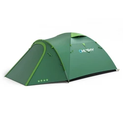 Husky Bison 3 Σκηνή Camping Igloo Πράσινη 3 Εποχών για 3 Άτομα 410x220x130εκ.