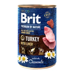 Brit Premium by Nature Υγρή Τροφή για Κουτάβια σε Κονσέρβα με Γαλοπούλα και Συκώτι χωρίς Σιτηρά & Γλουτένη 400gr