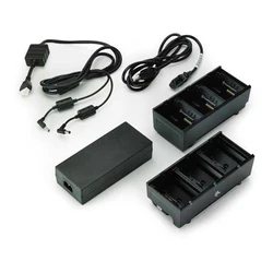 Zebra 3-Slot Battery Charger with Y Cable - 2 Pack (UK) - SAC-MPP-6BCHUK1-01