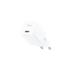 TTEC SmartCharger Travel Charger 20W PD GAN USB C White