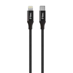 TTEC Καλώδιο USB C σε Lightning AlumiCable 150cm Μαύρο