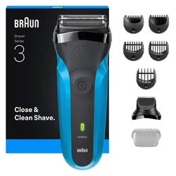 Ξυριστική μηχανή Braun Series 3 310BT (μαύρο/μπλε, Wet & Dry)