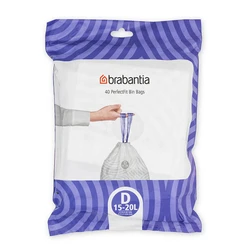 Brabantia Σακούλες Απορριμμάτων PerfectFit Code D (15-20 Λίτρα)