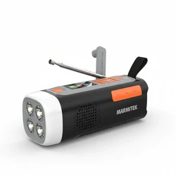 Marmitek RESQ 200 Εξωτερικό Φορητό Ραδιόφωνο Μαύρο