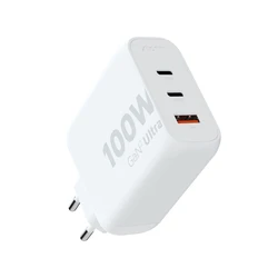 Φορτιστής τοίχου Xtorm GaN2 Ultra 100W / PD / 2x USB-C / 1x USB-A Λευκό