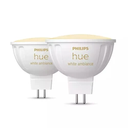 Philips Hue White Ambiance MR16 LED λαμπτήρας 400 lm, 2 τεμάχια