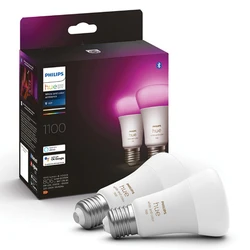 Philips Hue Έξυπνη Λάμπα A60 E27 1100 lm RGBW White Ambiance - 2 τεμάχια