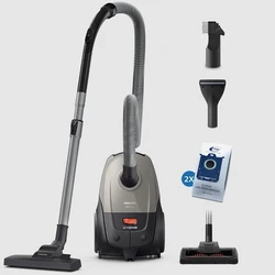 Philips XD2152/12 Cylinder Vacuum Cleaner 850 W Black/Grey 3 L HEPA
