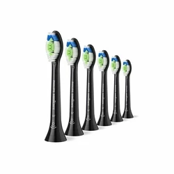 Philips Sonicare Optimal Ανταλλακτικές Κεφαλές για Ηλεκτρική Οδοντόβουρτσα Black HX6066/88 - 6 τεμάχια