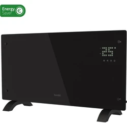 Hombli Glass Convection Heater 2000W, μαύρος