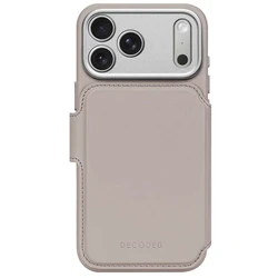 Decoded Θήκη Πορτοφόλι για iPhone 17 Pro Max με MagSafe – Δερμάτινη Αποσπώμενη, Μπεζ