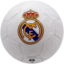 Μπάλα Ποδοσφαίρου Real Madrid με Λογότυπο Camo Metallic Λευκή - Μέγεθος 5