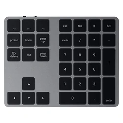 Satechi Aluminum Extended Ασύρματο Bluetooth Αριθμητικό Πληκτρολόγιο - Γκρι