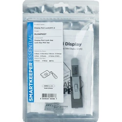 SmartKeeper Mini "DisplayPort" Blocker γκρι - 4 τεμ. + Κλειδί