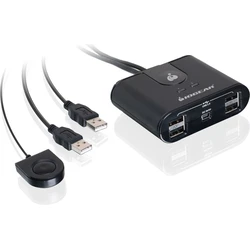 Iogear 2x4 USB 2.0 Διακόπτης Περιφερειακών (GUS402)