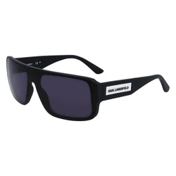 Karl Lagerfeld Unisex Sunglasses KL6129S-002 Black Acetate/Injected Frame with Black Lenses (59/19/140)