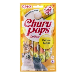 Inaba Churu Pops Λιχουδιές με Κοτόπουλο 4τμχ 14g (Ενήλικες Γάτες) EU712