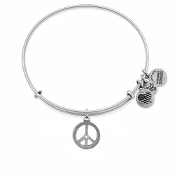 Γυναικείο βραχιόλι Alex and Ani A09EB139RS (25 cm) - Σύμβολο Ειρήνης