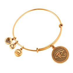 Alex and Ani Women's Gold-Plated Bracelet 'Evil Eye' (A09EB211RG)