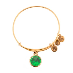 Alex and Ani Women's Bracelet A12EB247RG - Green, Adjustable (19-25 cm)