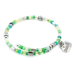 Γυναικείο Βραχιόλι Alex and Ani VW285RS 20cm - Ρητίνη, Πράσινο
