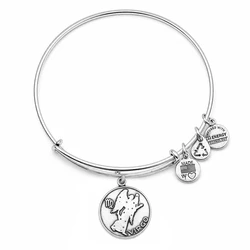 Alex and Ani Women's Bracelet Virgo II (A13EB01VIRS) - Metal, Grey, Adjustable 19-25 cm