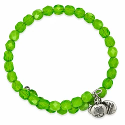 Γυναικείο Βραχιόλι Alex and Ani VW341RS - 20 cm, Πράσινο καντράν, Ρητίνη, Ρυθμιζόμενο