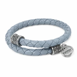 Γυναικείο βραχιόλι δερμάτινο Alex and Ani VW455RS 20 cm (Γκρι)
