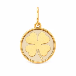 Alex and Ani Gold Plated Charm CS15C19 - Clover Charm 1.5 cm