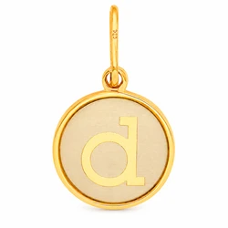 Alex and Ani Monogram Charm Gold-Plated (CS15C80)