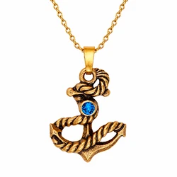 Anchor Gold-Plated Necklace 45 cm - Alex and Ani (A17ENANCRG)