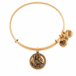 Women's Gold-Plated Bracelet 20 cm - Alex and Ani (A17EBSTCRG) - St. Christopher Charm