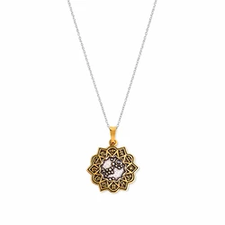 Alex and Ani Two-Tone Gold-Plated Sagittarius Necklace A17ENZD09RS, 45 cm