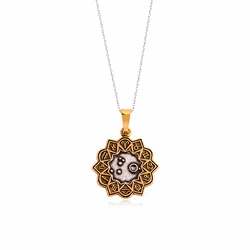 Alex and Ani Aries Two-Tone Gold Plated Necklace A17ENZD01RS