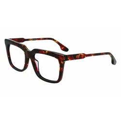 Victoria Beckham Women's Eyeglasses Frame VB2628-5217609 (52/17/140) - Acetate Brown Frame / Red Lenses