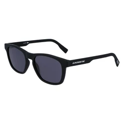 Lacoste Men's Sunglasses L988S-2 — Black Bio-injected Acetate Frame, Grey Lenses, Size 54/18/145