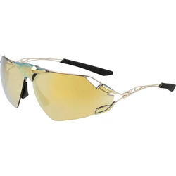 NIKE Men's Sunglasses ZEUSDGEEV240 - Yellow Metal Frame, Yellow/Golden Mirror Lenses (76/5/125)