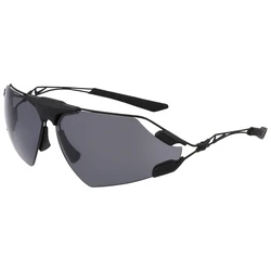 Nike Men's Sunglasses ZEUSEDGEPEV24 – Black Metal Frame, Black Polarized Lenses