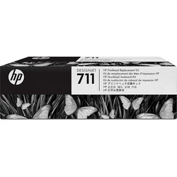 HP Printhead Replacement Kit HP 711 (C1Q10A) with 4 setup inks — Black/Cyan/Magenta/Yellow