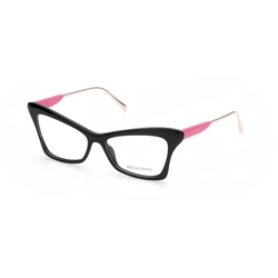 Emilio Pucci Women's Acetate Cat Eye Eyeglasses Frame Black EP5172-54001