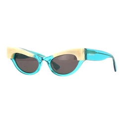 Gucci Women's Sunglasses GG1167S-004 - Blue Acetate Frame, Grey Lenses (Category 3 - 100% UV)
