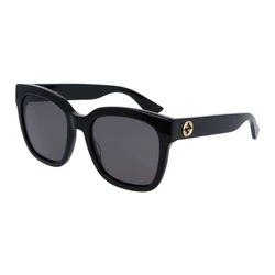 Gucci Unisex Γυαλιά Ηλίου με Μαύρο Κοκκάλινο Σκελετό και Μαύρο Φακό GG0034SN-001